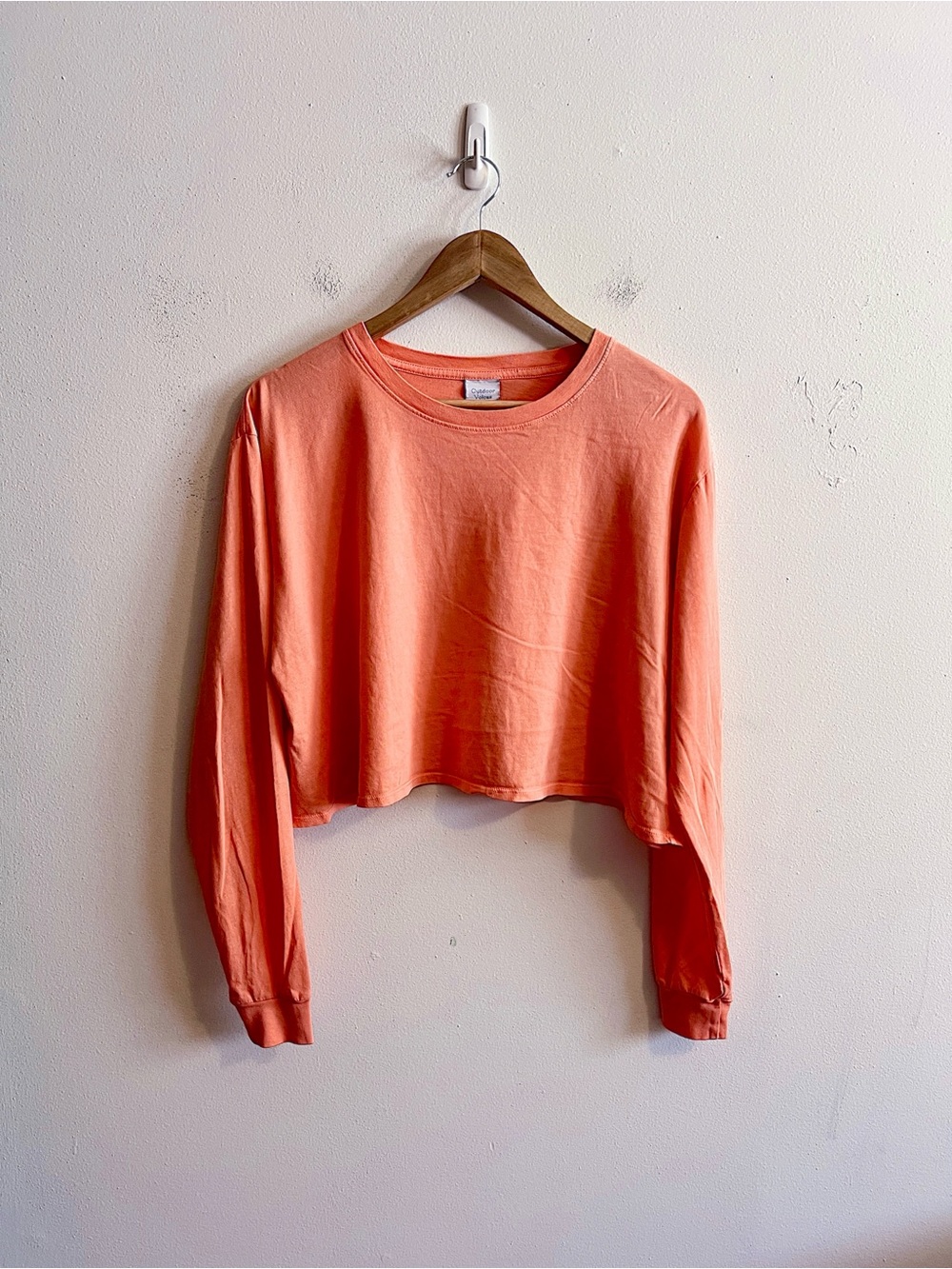 Outdoor Voices Cropped Cropped Long-Sleeve Women’s Top in Coral